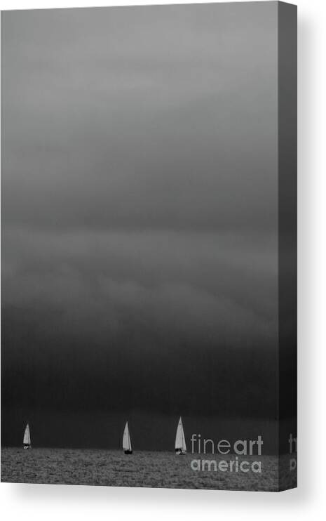 Heiko Canvas Print featuring the photograph We are sailing on baltic sea by Heiko Koehrer-Wagner