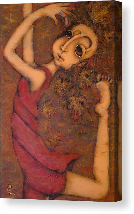 Wind Canvas Print featuring the painting Wind Song by Claudia Padilla