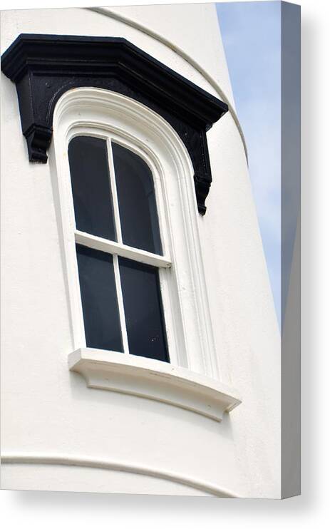 Lighthouse Window Canvas Print featuring the photograph Window View by Sue Morris
