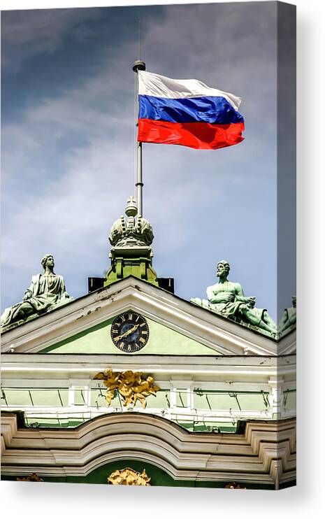 Travel Canvas Print featuring the photograph Winter Palace by KG Thienemann