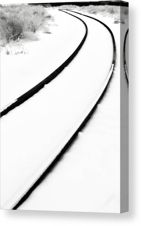 Old Fashioned Canvas Print featuring the photograph Winter Tracks by Michelle Calkins