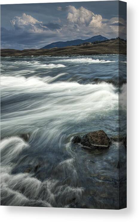 River Canvas Print featuring the photograph Yellowstone River by Randall Nyhof