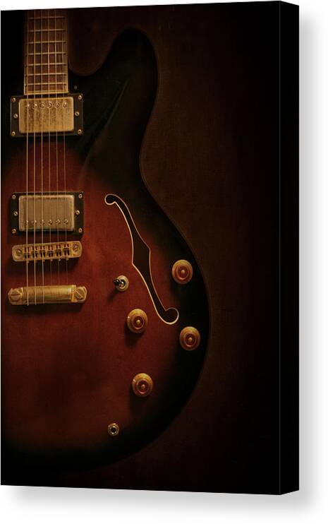 Guitar Canvas Print featuring the photograph Yum. by Jeff Mize