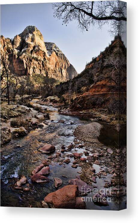 Zion National Park Canvas Print featuring the photograph Zion by Heather Applegate