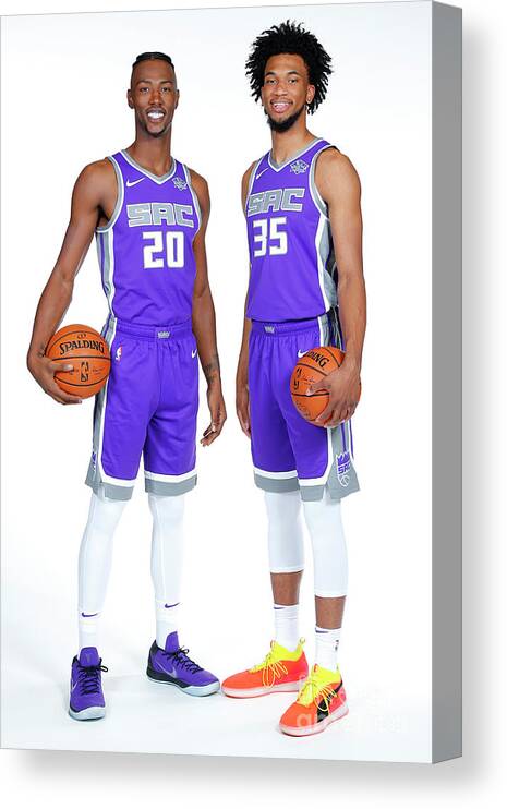 Media Day Canvas Print featuring the photograph 2018-19 Sacramento Kings Media Day by Rocky Widner