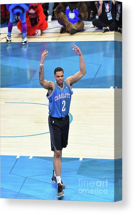 Nba Pro Basketball Canvas Print featuring the photograph 2019 At&t Slam Dunk Contest by Juan Ocampo