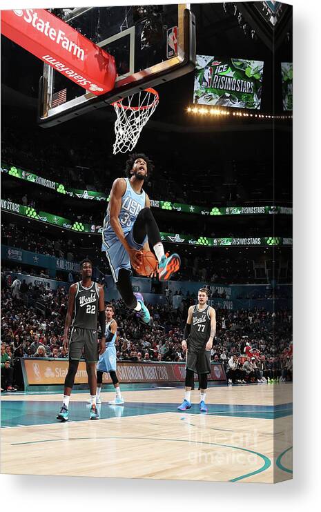 Nba Pro Basketball Canvas Print featuring the photograph 2019 Mtn Dew Ice Rising Stars by Nathaniel S. Butler