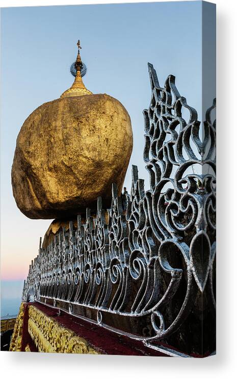 Southeast Asia Canvas Print featuring the photograph Close Up Of Ornate Details On Building #1 by Pixelchrome Inc