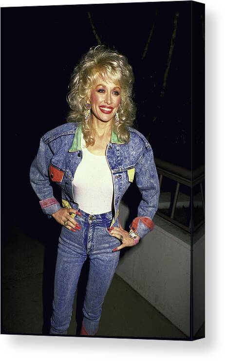 Singer Canvas Print featuring the photograph Dolly Parton #3 by Dmi