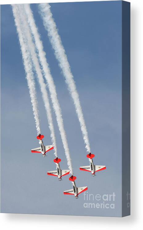 Aerobatics Canvas Print featuring the photograph E.a.a. 2009 Airventure Fly-in #1 by Jonathan Daniel