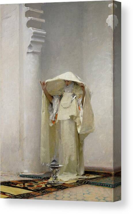 Impressionist Canvas Print featuring the painting Fumee Dambre Gris by John Singer Sargent