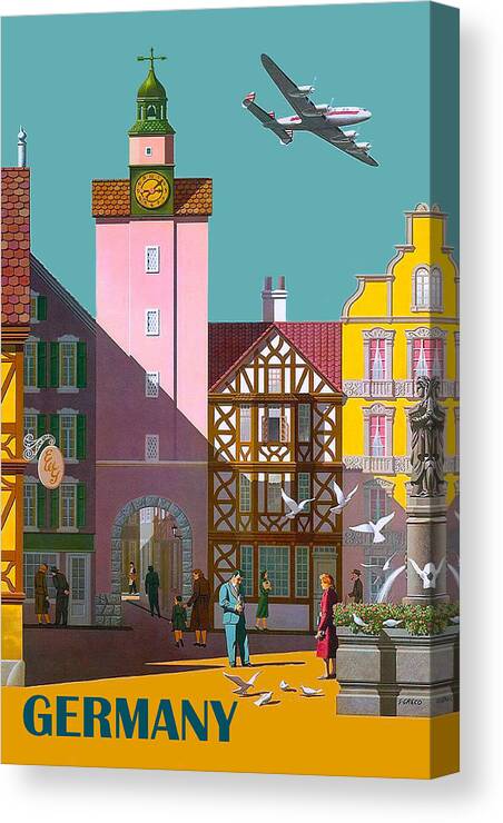 Germany Canvas Print featuring the digital art Germany #2 by Long Shot