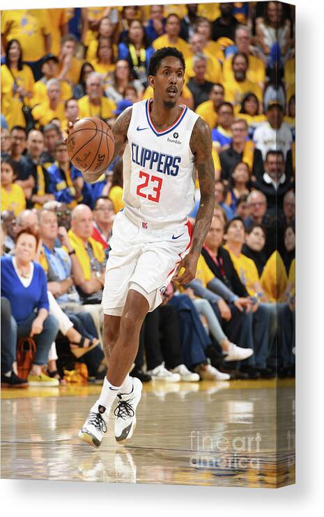 Lou Williams Canvas Print featuring the photograph La Clippers V Golden State Warriors - by Andrew D. Bernstein