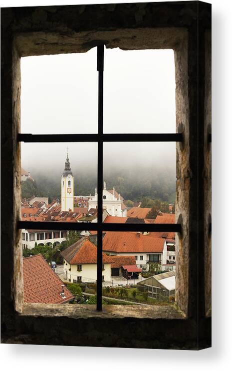 Kamnik Canvas Print featuring the photograph My Home Town #1 by Jurij Bizjak