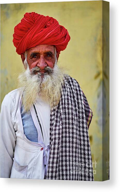 People Canvas Print featuring the photograph India, Rajasthan, Rabari Village #10 by Tuul & Bruno Morandi