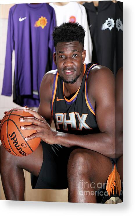 Deandre Ayton Canvas Print featuring the photograph 2018 Nba Rookie Photo Shoot by Nathaniel S. Butler