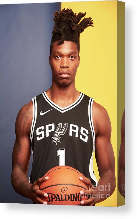 Lonnie Walker Iv Canvas Print featuring the photograph 2018 Nba Rookie Photo Shoot #140 by Jennifer Pottheiser