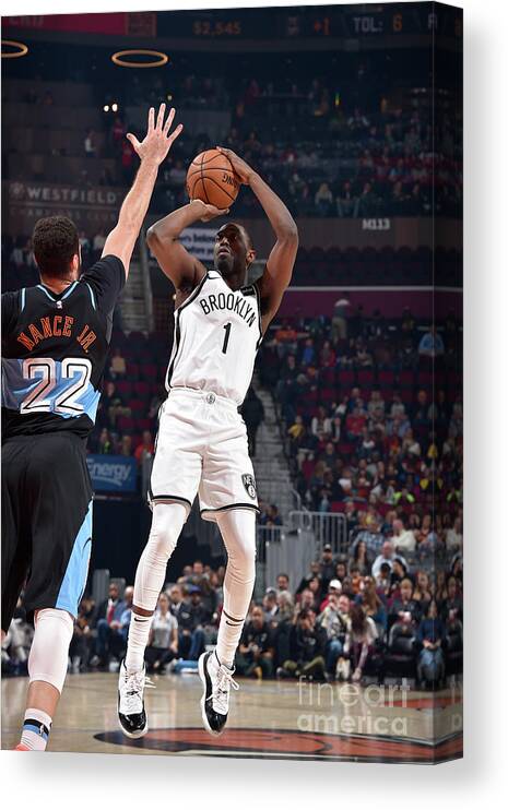 Theo Pinson Canvas Print featuring the photograph Brooklyn Nets V Cleveland Cavaliers #15 by David Liam Kyle