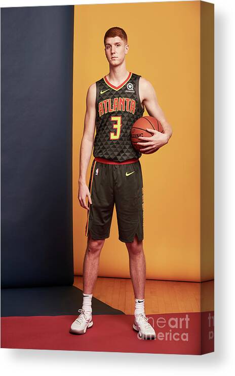 Kevin Huerter Canvas Print featuring the photograph 2018 Nba Rookie Photo Shoot by Jennifer Pottheiser