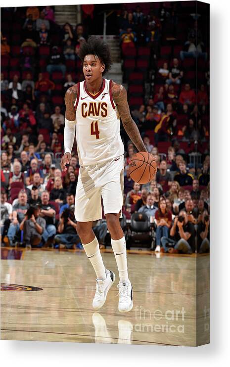 Nba Pro Basketball Canvas Print featuring the photograph Chicago Bulls V Cleveland Cavaliers by David Liam Kyle