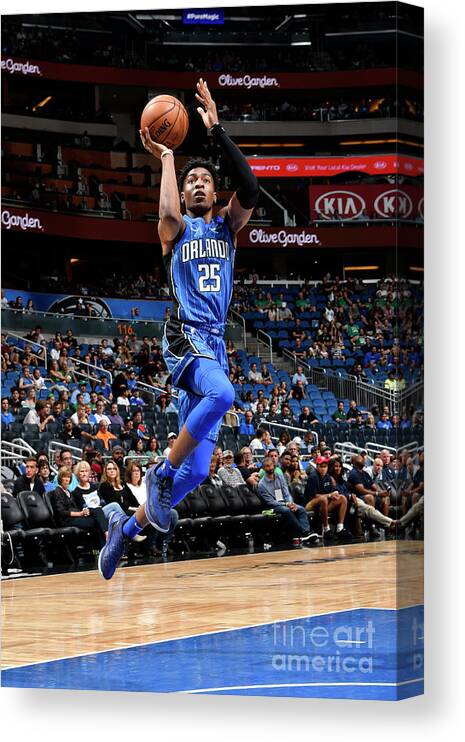 Nba Pro Basketball Canvas Print featuring the photograph Boston Celtics V Orlando Magic by Fernando Medina