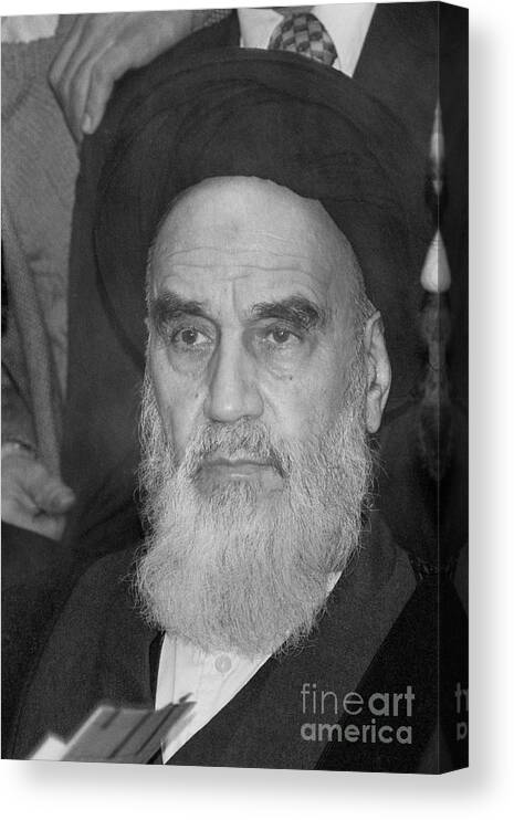 Canvas Ayatollah Khomeini Art Print Poster 