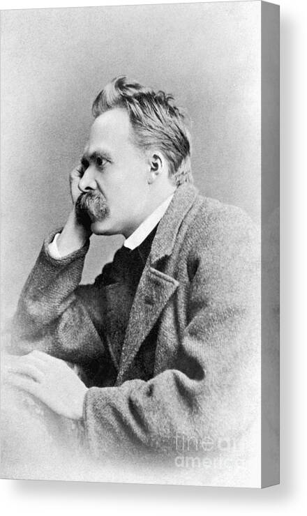 People Canvas Print featuring the photograph Friedrich Nietzsche #2 by Bettmann