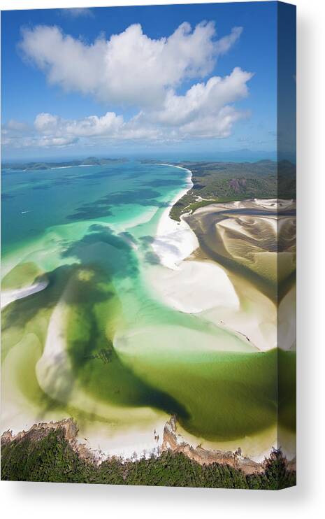 Tranquility Canvas Print featuring the photograph Hill Inlet Whitsunday Islands #2 by Peter Adams