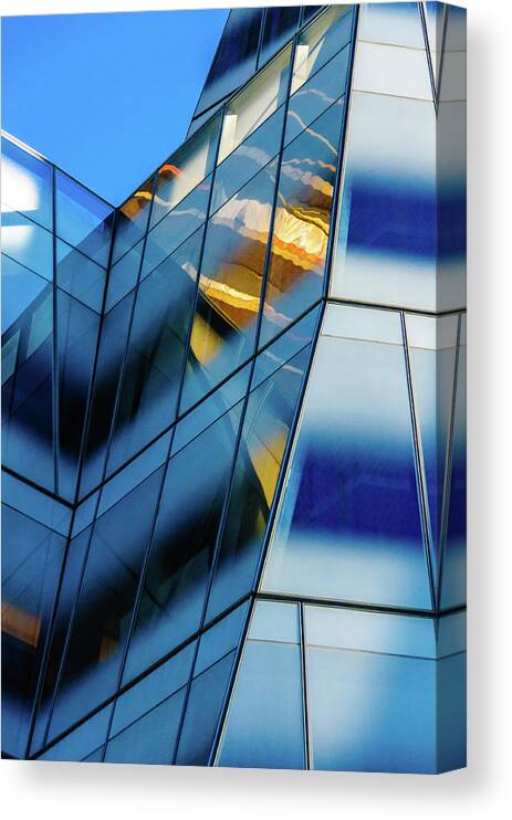 Building Canvas Print featuring the photograph IAC Frank Gehry Building #2 by Louis Dallara