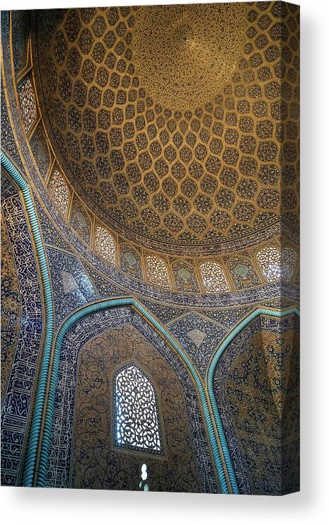 Iran Canvas Print featuring the photograph Lotfullah Mosque, Esfahan, Iran #2 by Kamran Ali