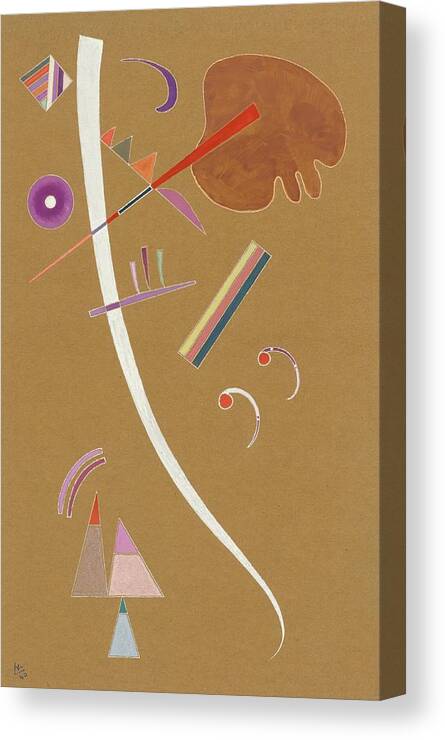 Abstract Canvas Print featuring the painting Ohne Titel by Wassily Kandinsky
