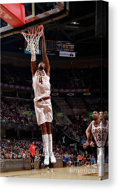Kevin Porter Jr Canvas Print featuring the photograph Chicago Bulls V Cleveland Cavaliers by David Liam Kyle