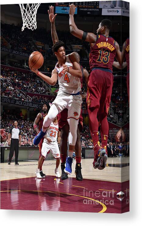 Isaiah Hicks Canvas Print featuring the photograph New York Knicks V Cleveland Cavaliers #20 by David Liam Kyle