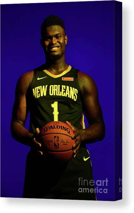 Nba Pro Basketball Canvas Print featuring the photograph 2019 Nba Rookie Photo Shoot by Jesse D. Garrabrant