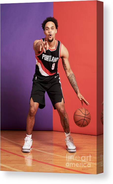 Nba Pro Basketball Canvas Print featuring the photograph 2018 Nba Rookie Photo Shoot by Jennifer Pottheiser