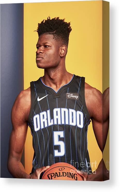Mo Bamba Canvas Print featuring the photograph 2018 Nba Rookie Photo Shoot by Jennifer Pottheiser