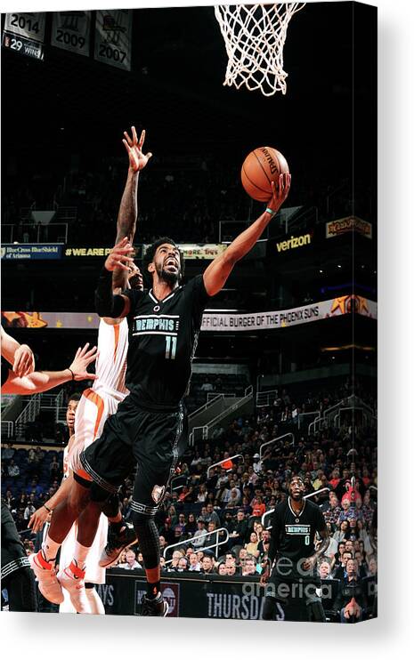 Mike Conley Canvas Print featuring the photograph Memphis Grizzlies V Phoenix Suns #3 by Michael Gonzales