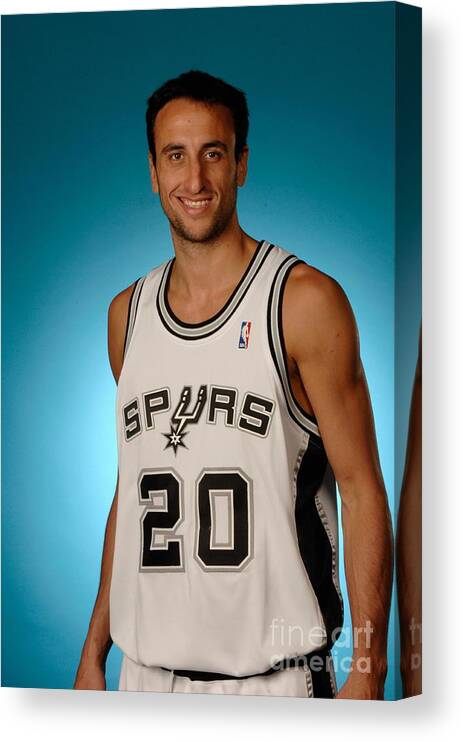 Media Day Canvas Print featuring the photograph San Antonio Spurs Media Day #3 by D. Clarke Evans