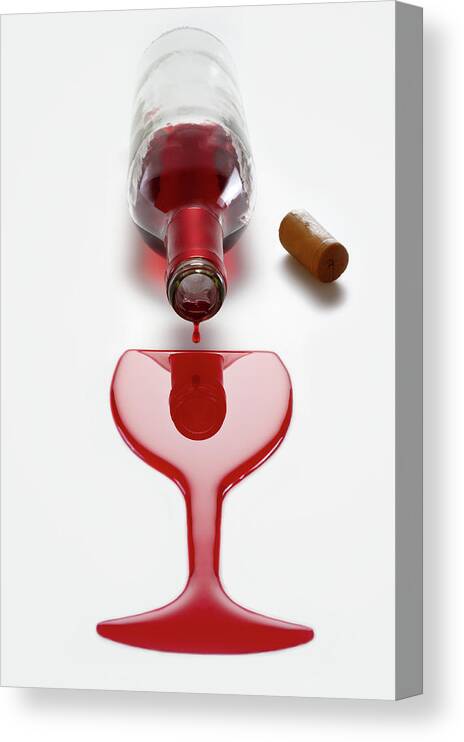 Spray Canvas Print featuring the photograph Wine #3 by Syldavia