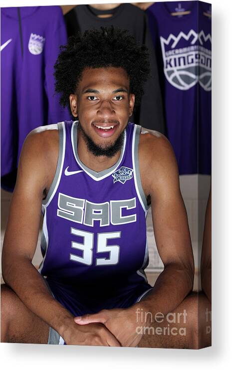 Marvin Bagley Iii Canvas Print featuring the photograph 2018 Nba Rookie Photo Shoot by Nathaniel S. Butler