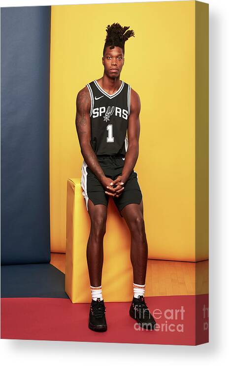 Lonnie Walker Iv Canvas Print featuring the photograph 2018 Nba Rookie Photo Shoot #313 by Jennifer Pottheiser