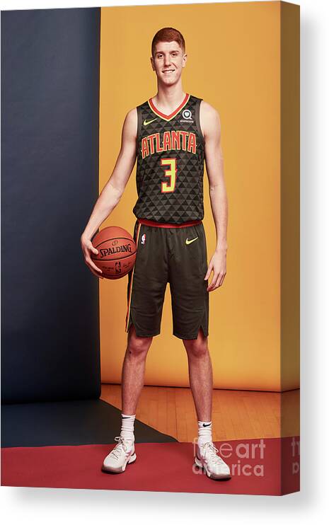 Kevin Huerter Canvas Print featuring the photograph 2018 Nba Rookie Photo Shoot #323 by Jennifer Pottheiser