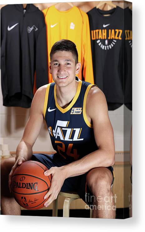 Grayson Allen Canvas Print featuring the photograph 2018 Nba Rookie Photo Shoot by Nathaniel S. Butler