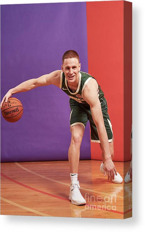 Donte Divencenzo Canvas Print featuring the photograph 2018 Nba Rookie Photo Shoot #4 by Jennifer Pottheiser