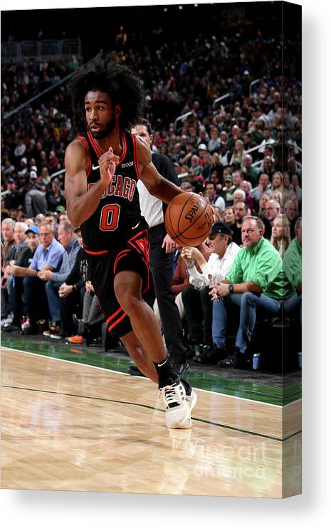 Coby White Canvas Print featuring the photograph Chicago Bulls V Milwaukee Bucks #4 by Gary Dineen