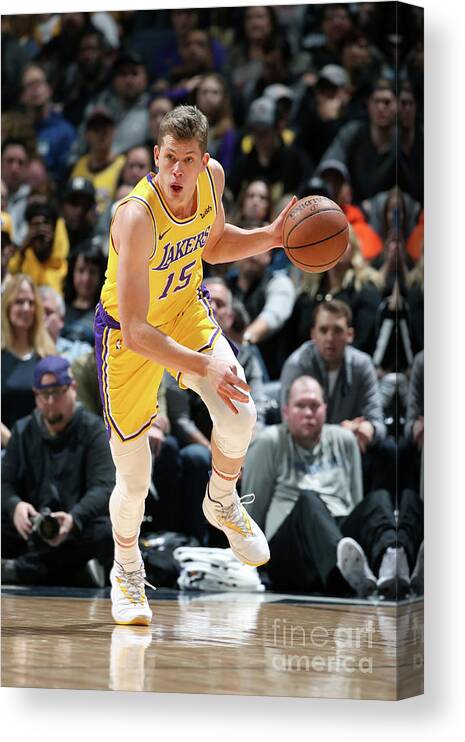 Moritz Wagner Canvas Print featuring the photograph Los Angeles Lakers V Minnesota #4 by David Sherman
