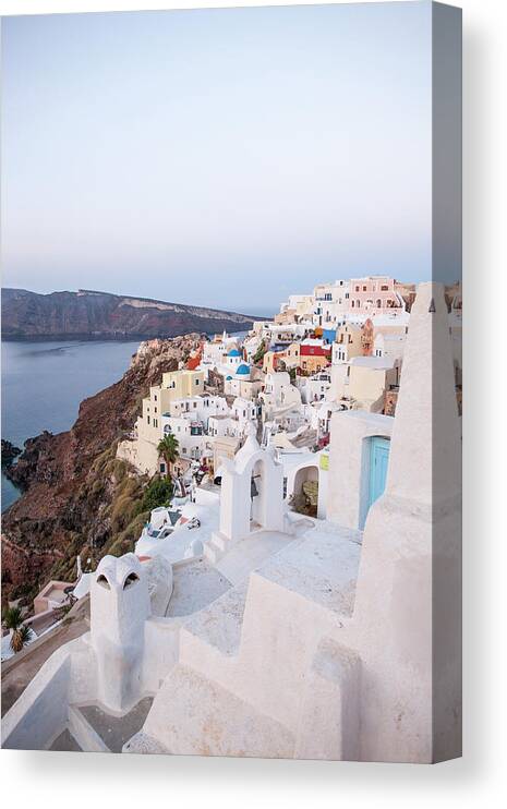 Tranquility Canvas Print featuring the photograph Santorini, Greece #4 by Neil Emmerson