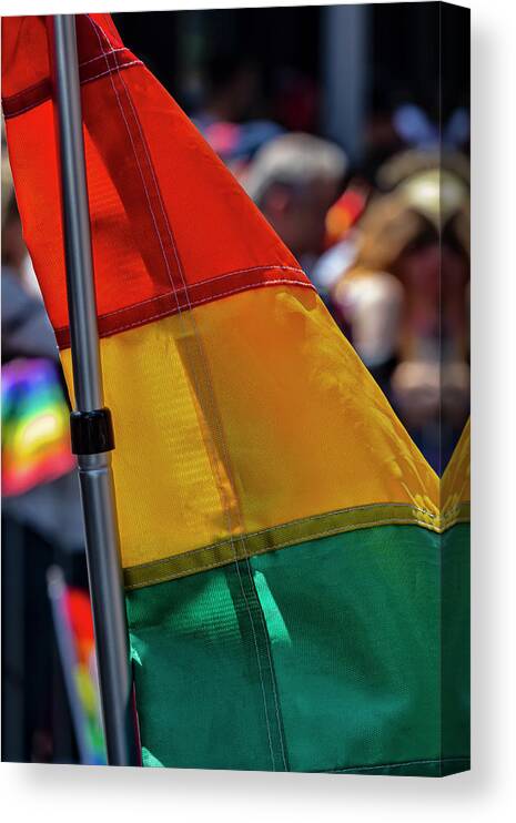 Gay Pride Parade Nyc 6_30_2019 - 50th Anniversary 0f Stonewall R Canvas Print featuring the photograph Gay Pride Parade NYC 6_30_2019 - 50th Anniversary 0f Stonewall R #40 by Robert Ullmann