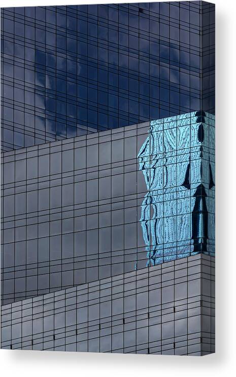 Reflective Glass Architecture Canvas Print featuring the photograph Reflective Glass Architecture #48 by Robert Ullmann