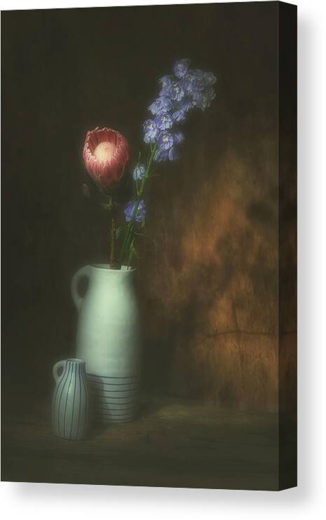 Flowers Canvas Print featuring the photograph Foggy Memory Of The Past #5 by Saskia Dingemans